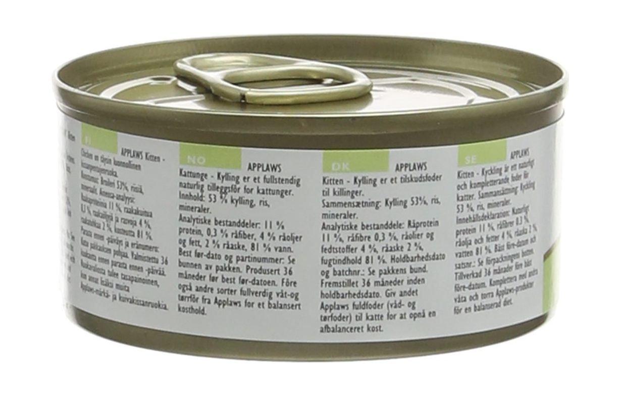 Applaws Kitten Tin Food Chicken Formula 70g