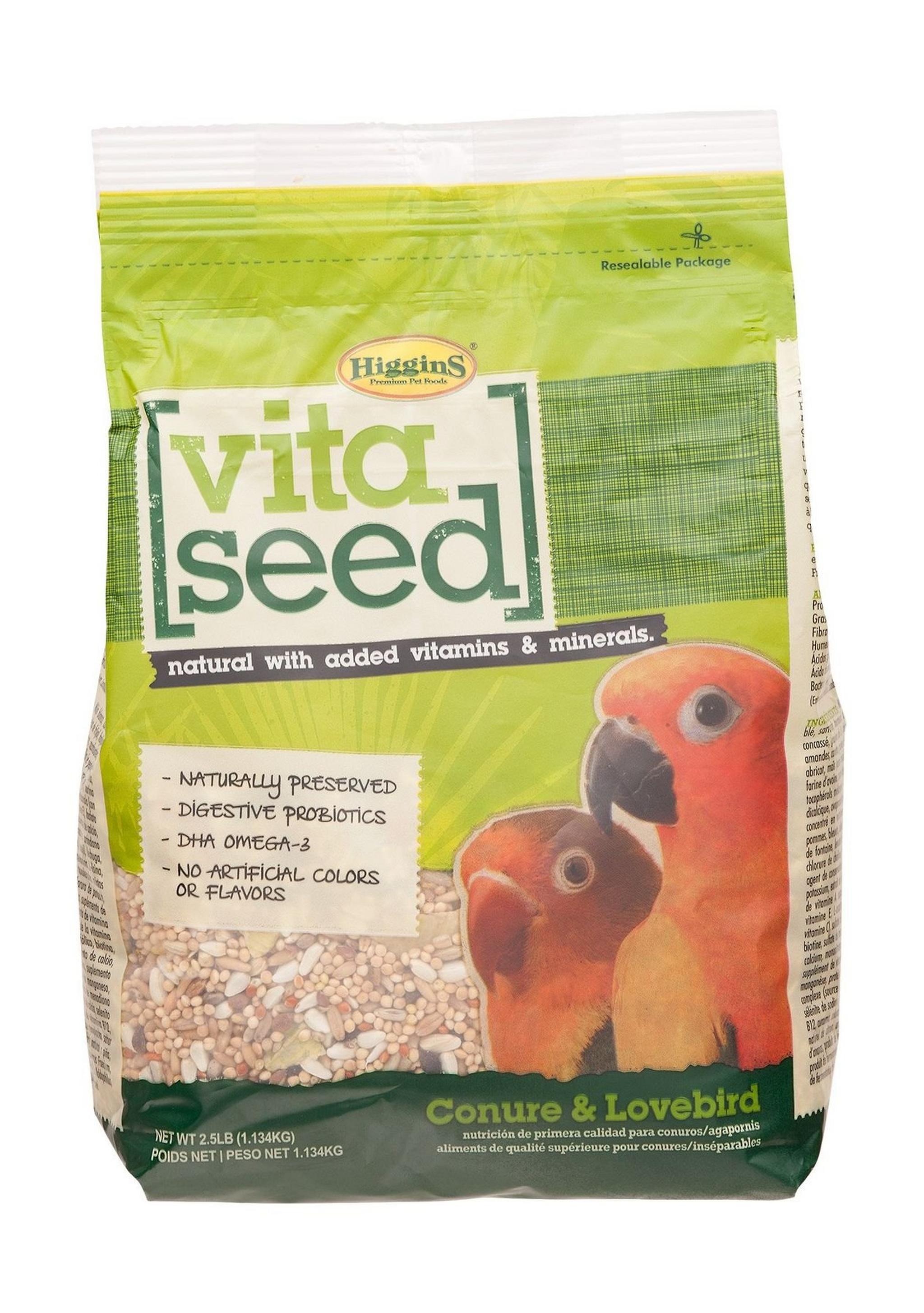 Higgins Vita Seed Conure & Lovebird Food - 2.5 lbs.