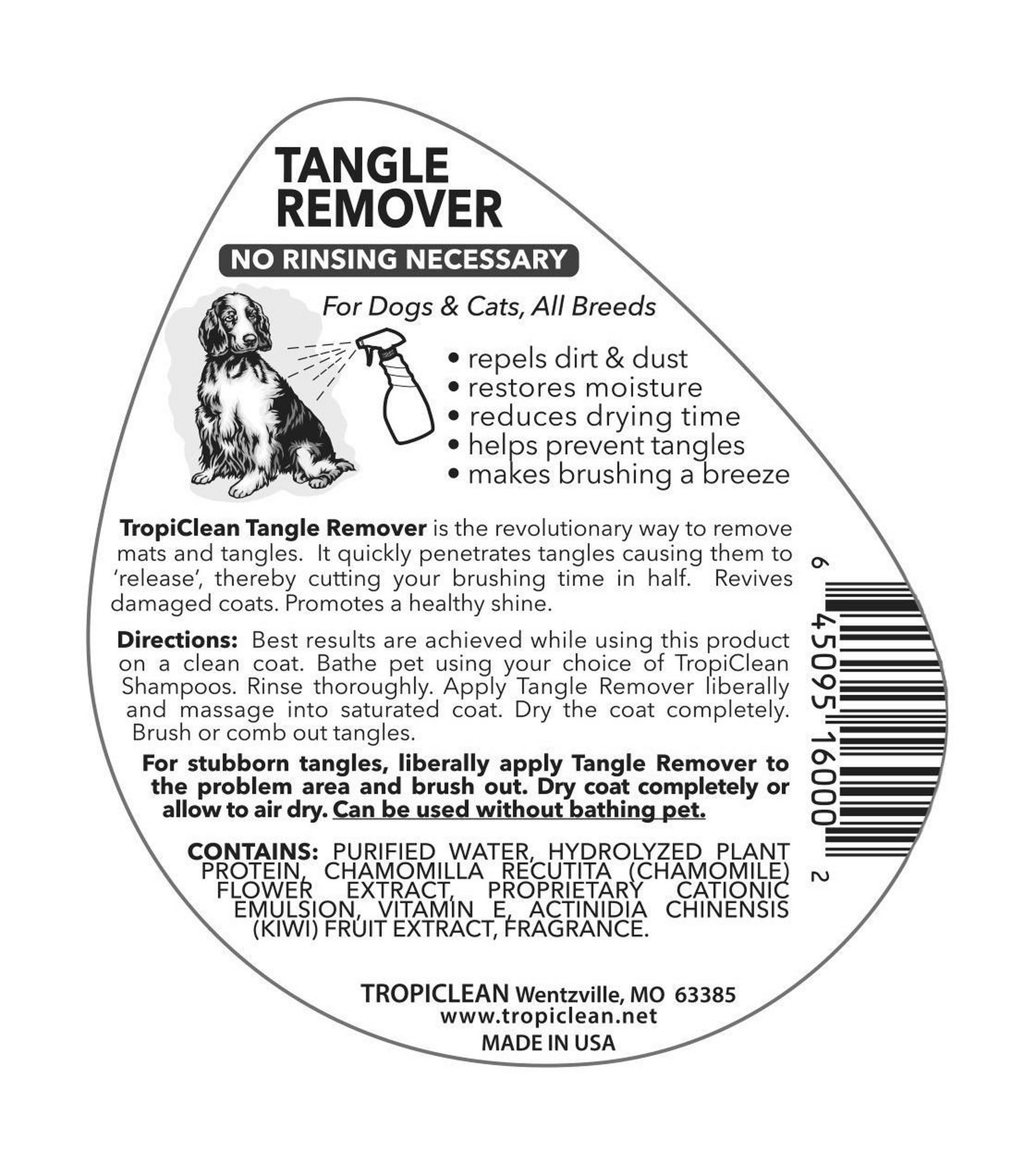 TropiClean D-Mat Pet Tangle Remover (16 fl. oz.)