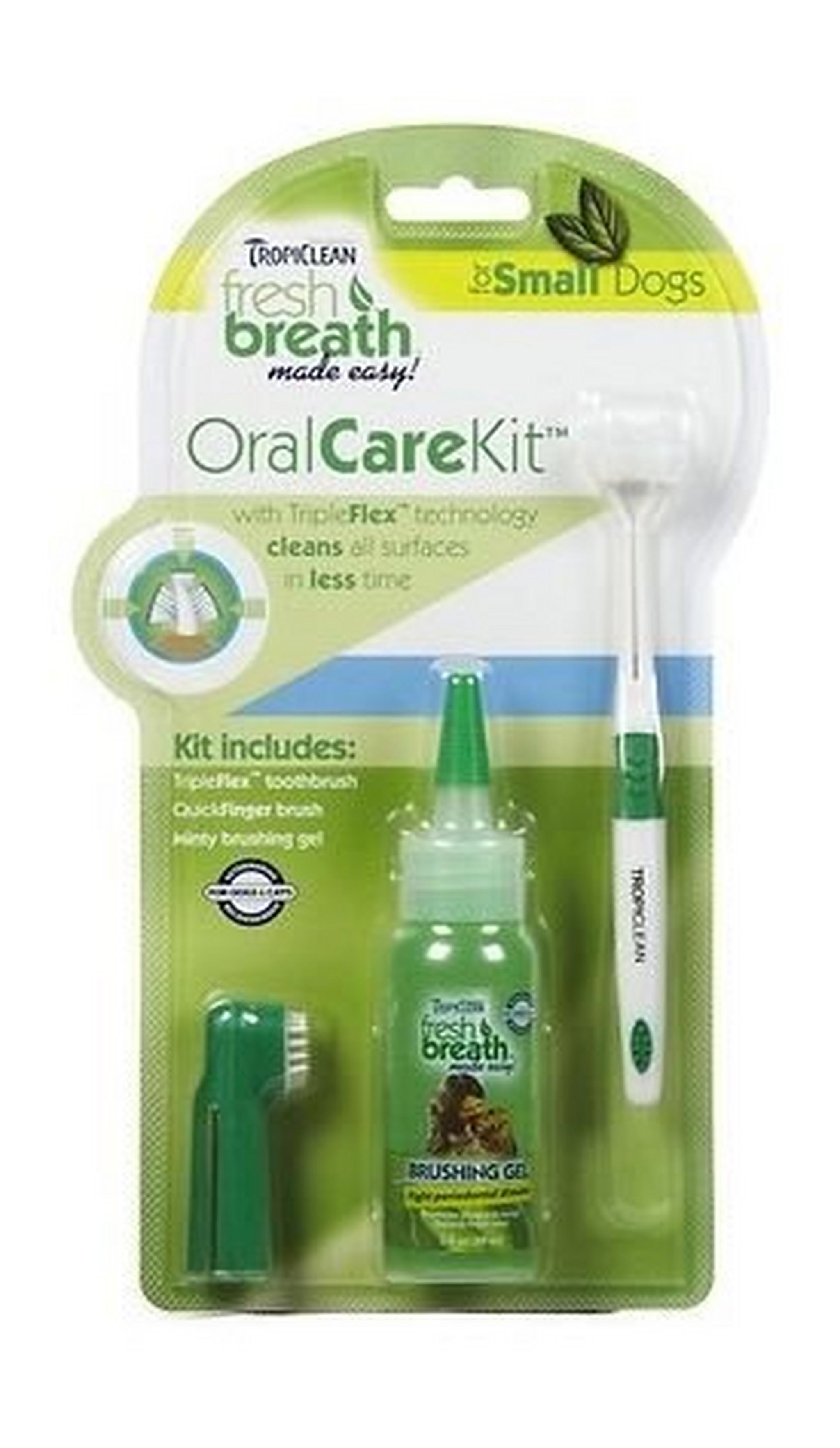 Tropiclean Fresh Breath Oral Care Kit, For Small Dogs