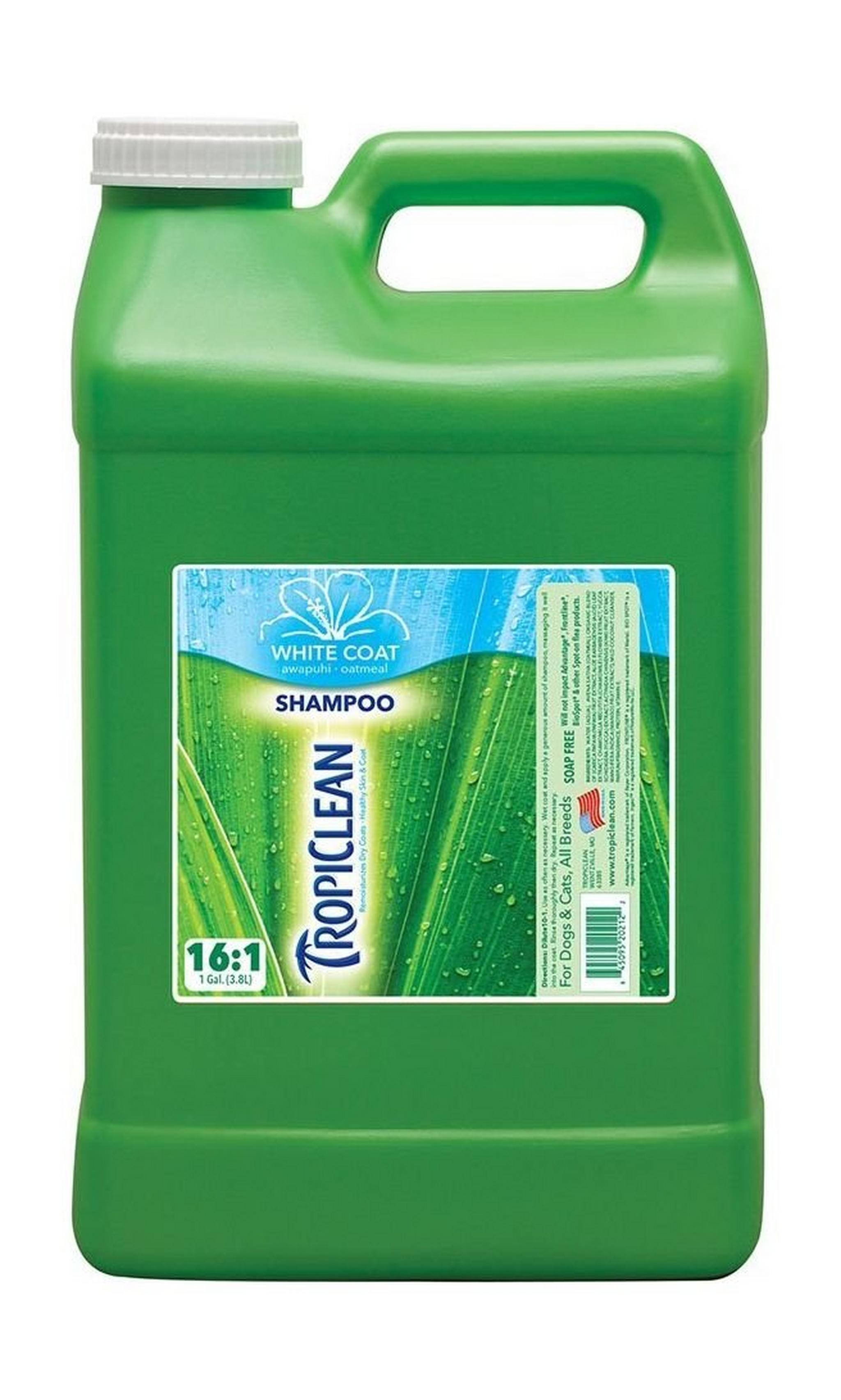 TropiClean Awapuhi White Pet Shampoo - 2.5 Gallon