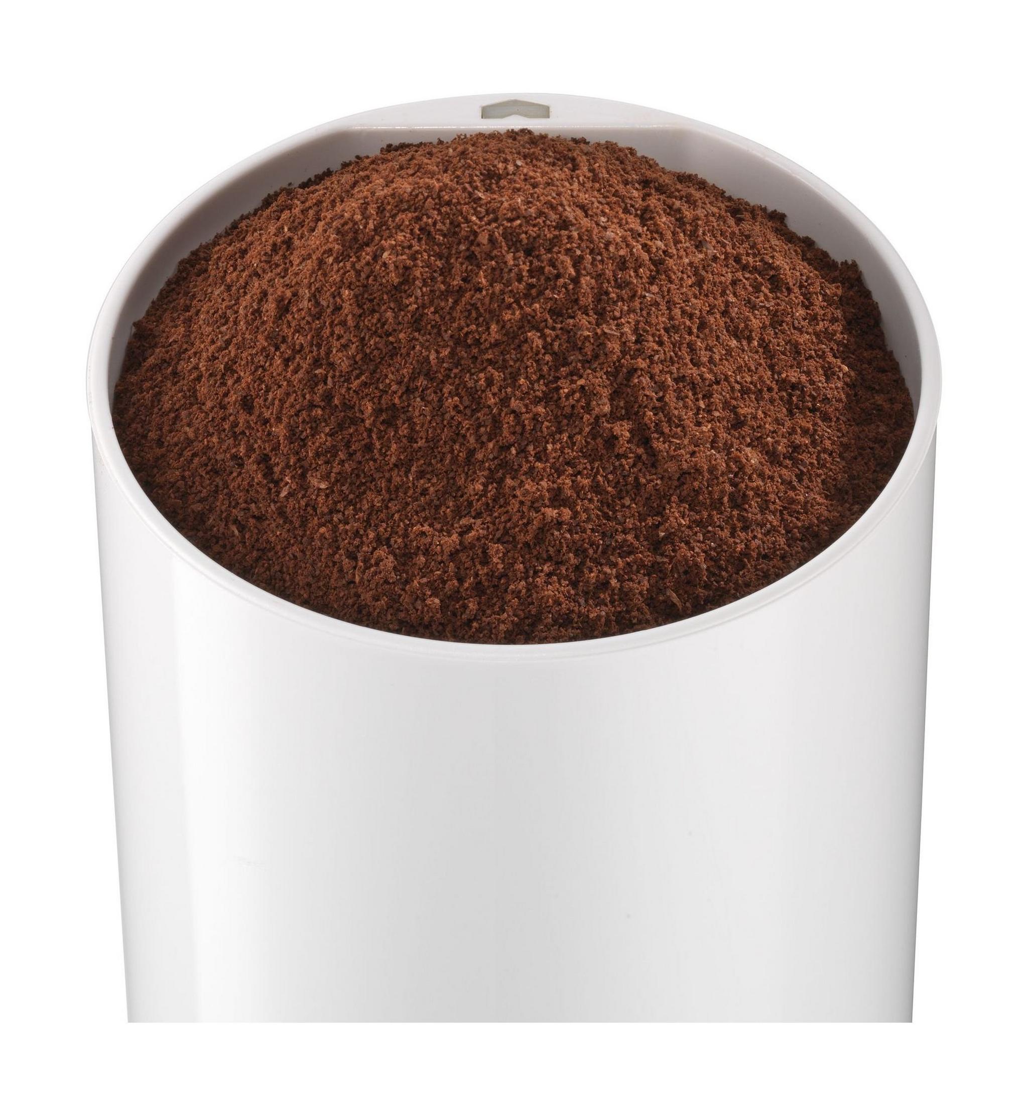 مطحنة القهوة سيمنز بقوة ١٨٠ واط وسعة ٧٥ جرام – أبيض (MC23200GB)