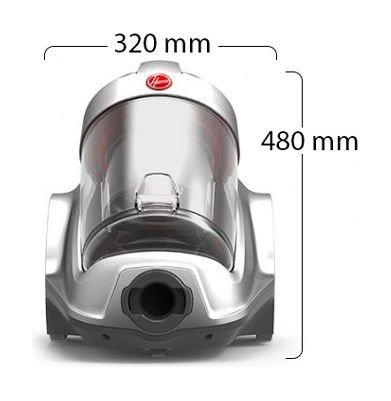 Hoover 2200W 3L Bagless Vacuum Cleaner (HC84P6AME) Red / Silver