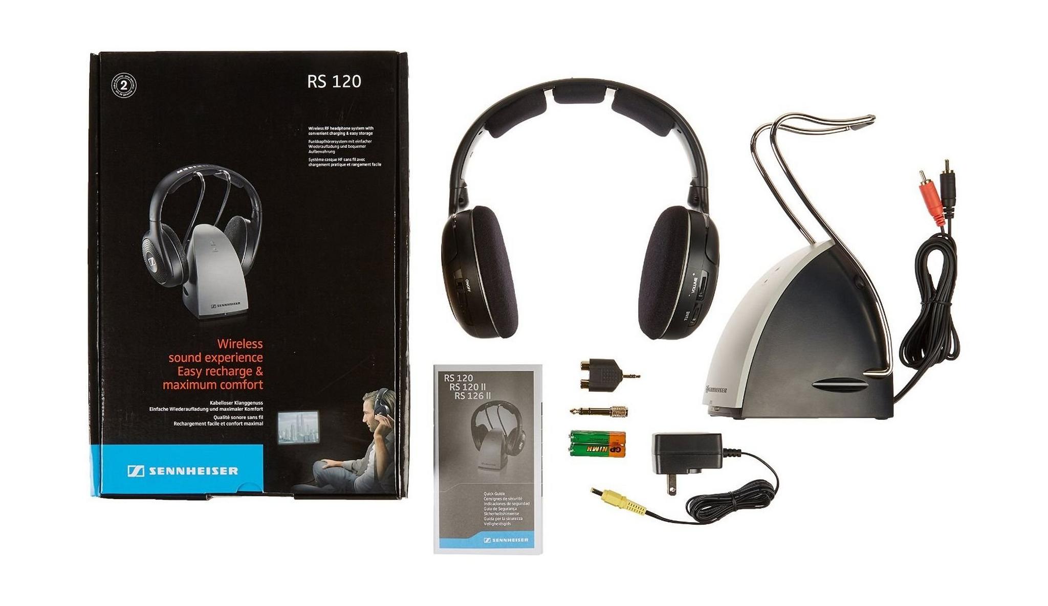 Sennheiser Wireless Headphones (RS 120 II) – Black / Silver