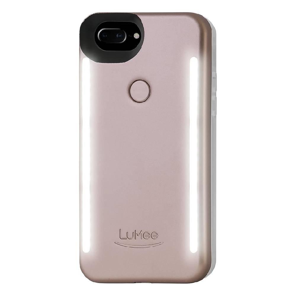 LuMee Duo illuminated Selfie Case for Apple iPhone 8 Plus/7 Plus/6s Plus/6 Plus, LD-IP7PLUS-ROSEMT - Rose 