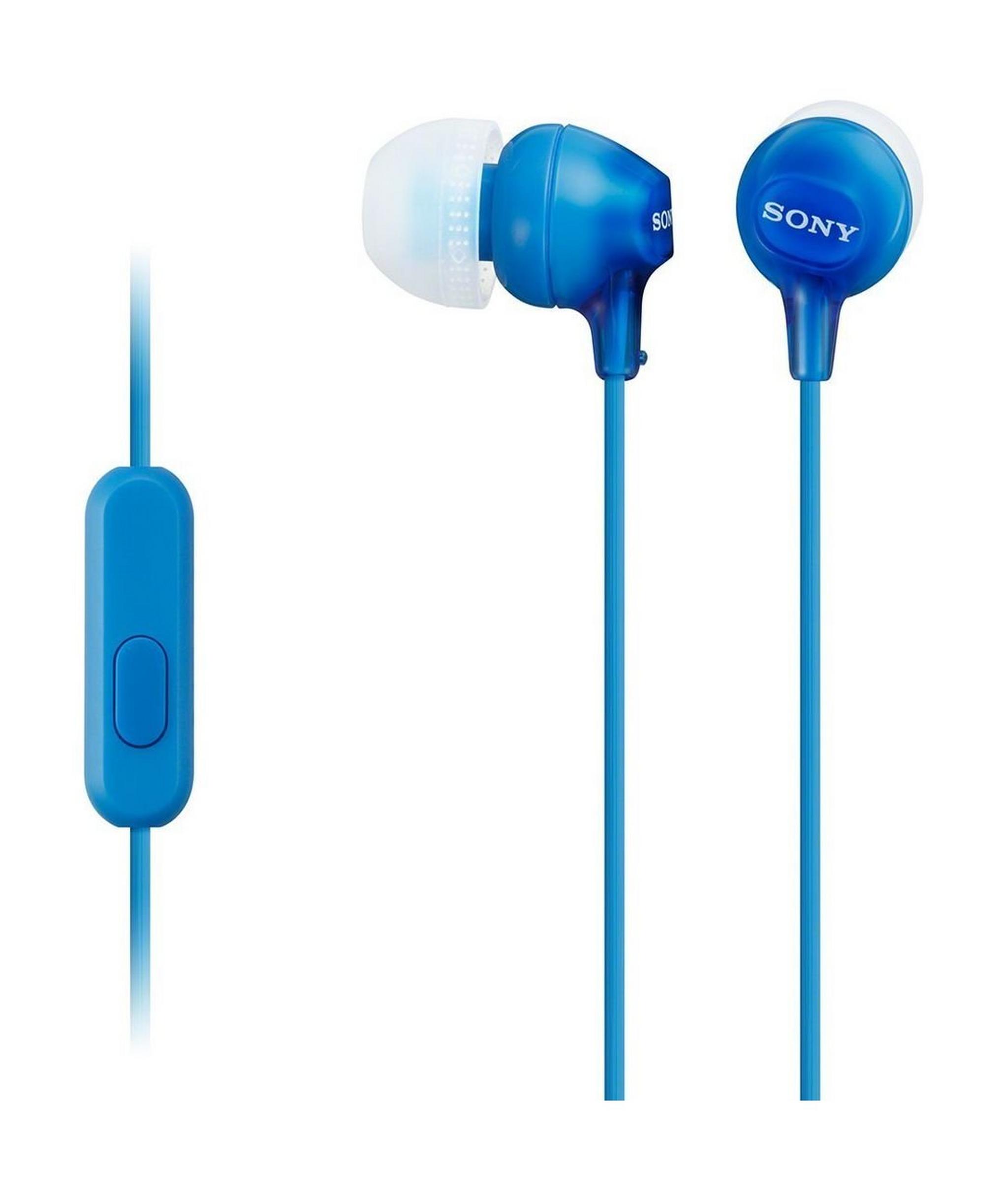 Sony In-Ear Headphone With Mic (MDR-EX15LP/LI) – Blue