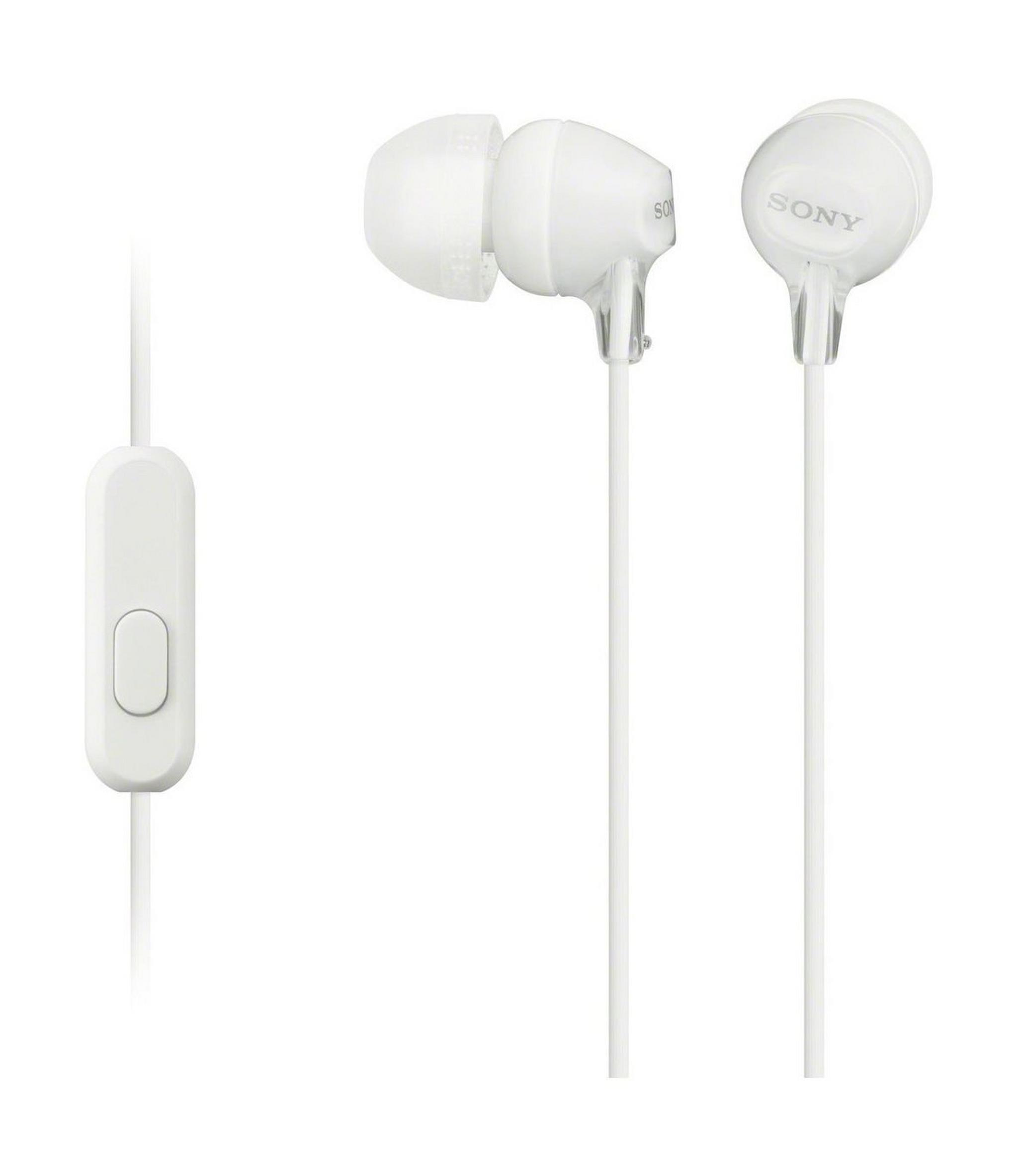 Sony In-Ear Headphone (MDR-EX15LP/W) – White