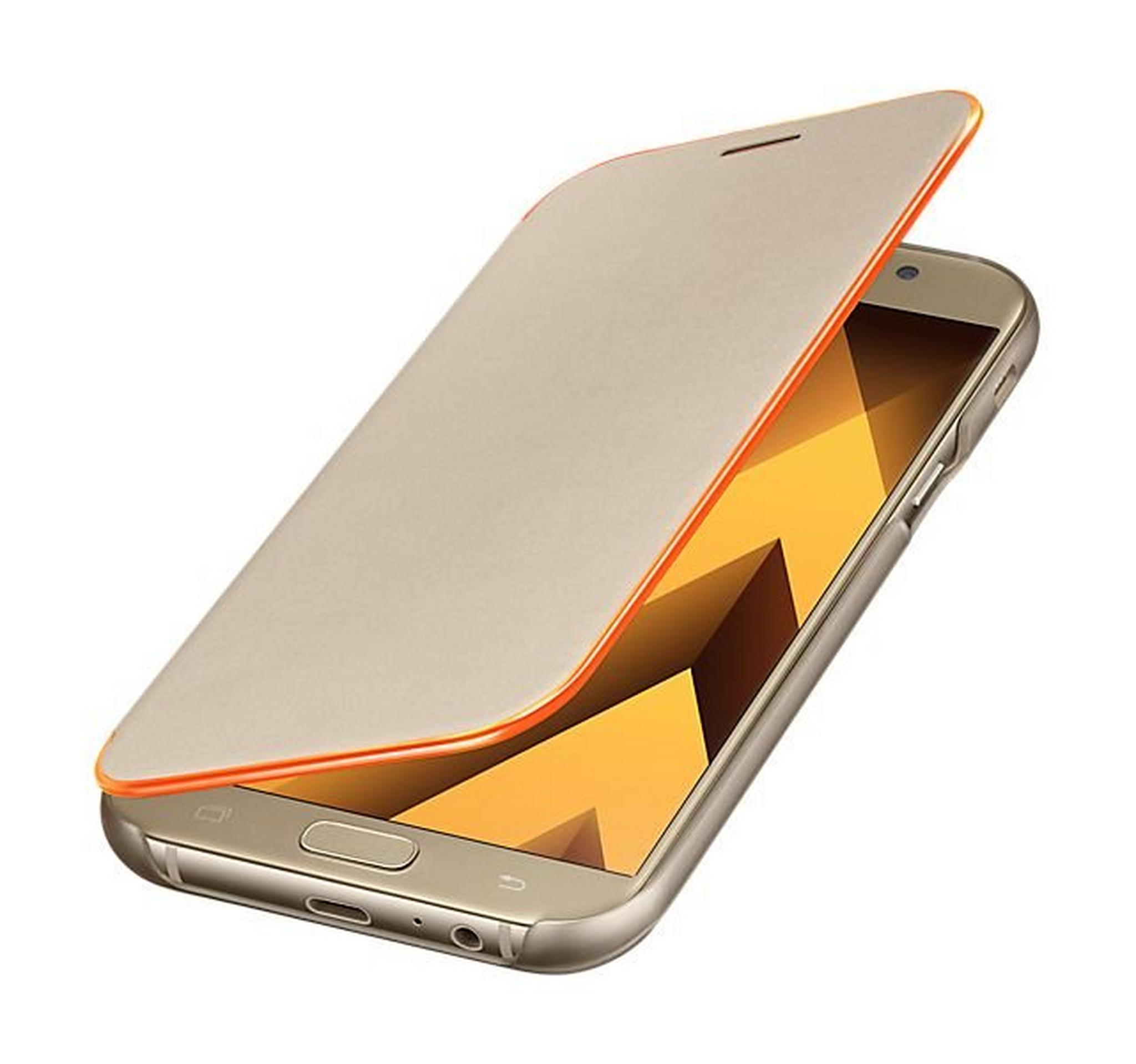 Samsung Galaxy A3 2017 Neon Flip Cover (EF-FA320PFEGWW) - Gold