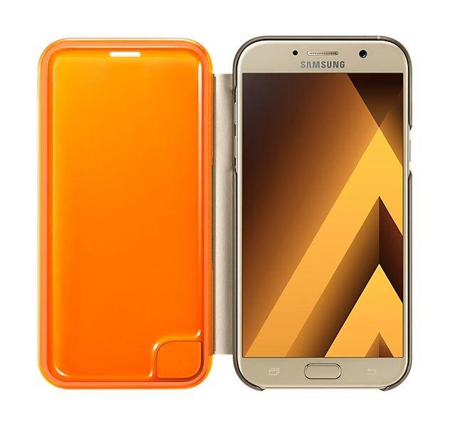 Samsung Galaxy A3 2017 Neon Flip Cover (EF-FA320PFEGWW) - Gold