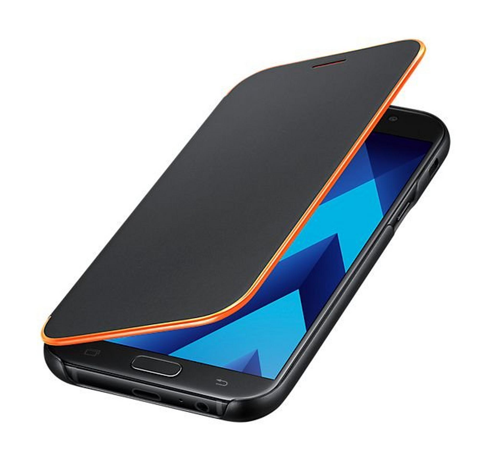 Samsung Galaxy A5 2017 Neon Flip Cover (EF-FA520PBEGWW) - Black