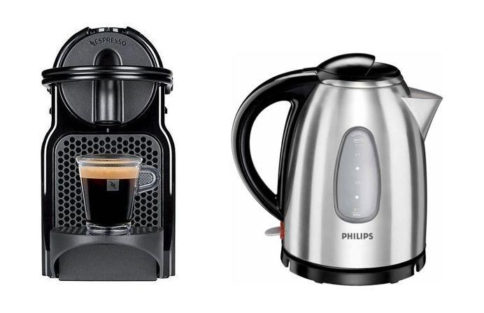 Nespresso Inissia Coffee Machine + Philips Kettle 2400W 1.7Litres with