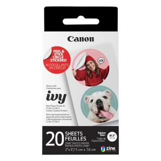 Buy Canon zink™ 1. 3” pre-cut circle sticker pack, 20 sheets in Kuwait