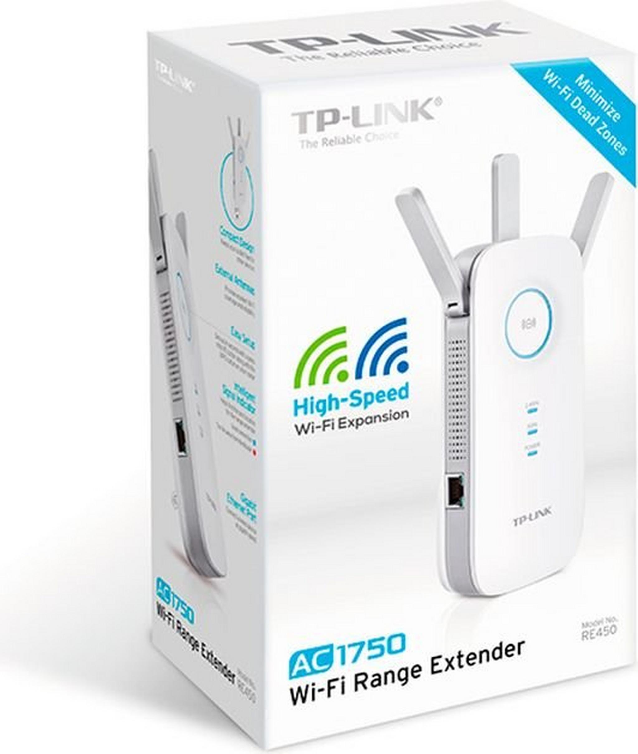 TP-Link AC1750 Wi-Fi Range Extender, RE450 - White
