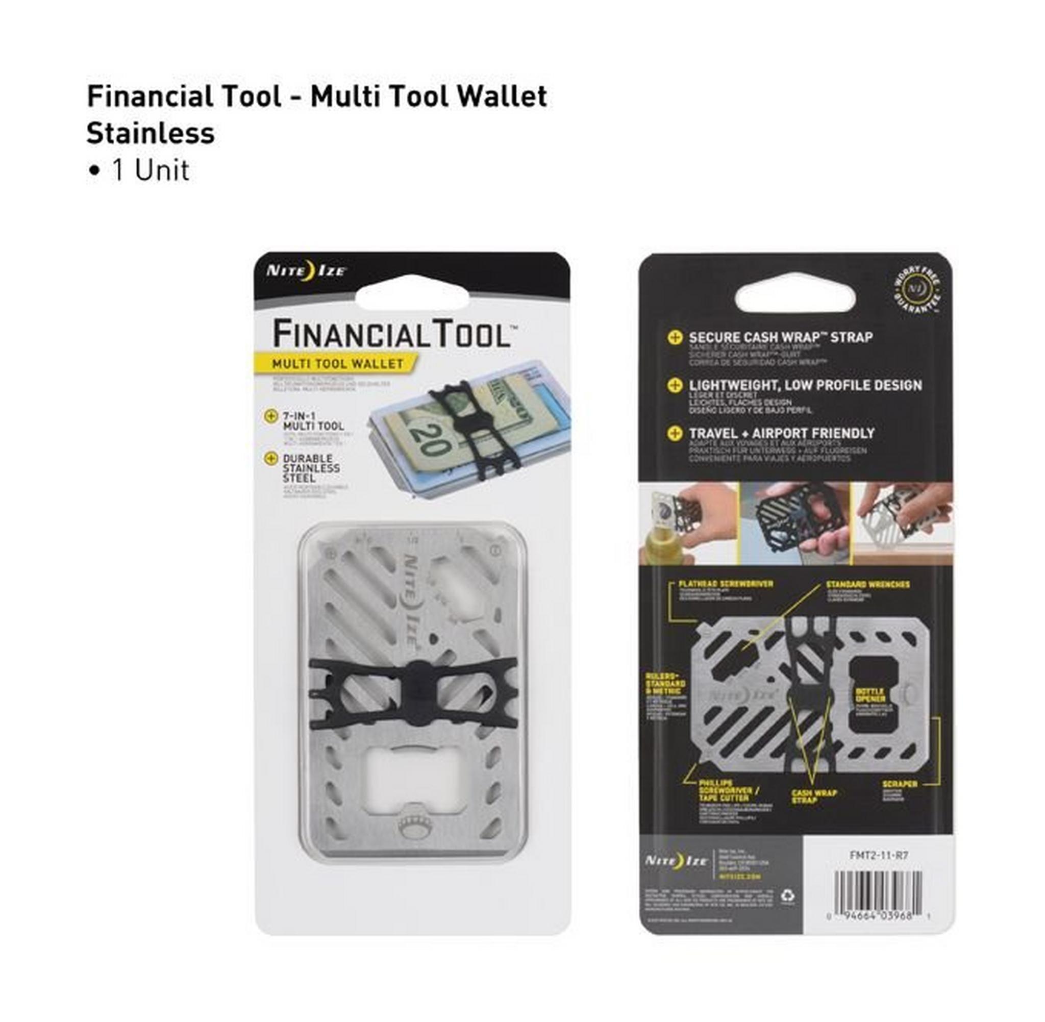 Nite Ize Multi Tool Wallet (FMT2-01-R7) - Stainless