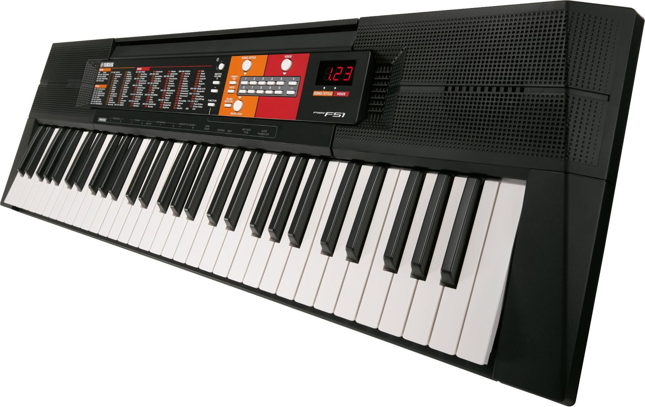 Yamaha 61 Keys Portable Digital Keyboard (PSR F51)
