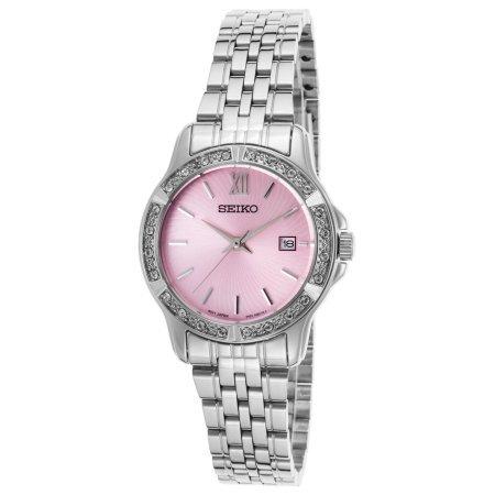 Seiko Mechanical Analog Ladies Metal Watch (UR739P) - Silver