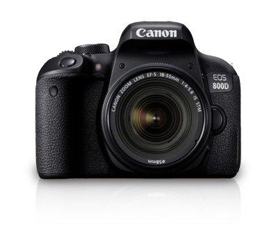 كاميرا كانون الرقمية (الهيكل) بعدسة تقريب ١٨-٥٥ ملم ودقة ٢٤,٢ ميجابكسل (EOS 800D)