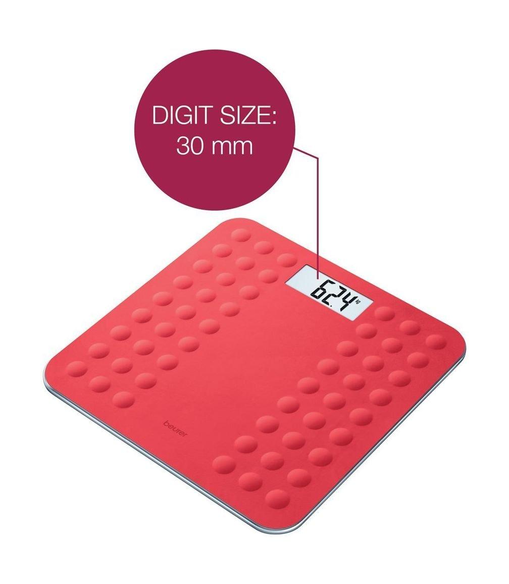 الميزان الزجاجي بيورير- أحمر (GS 300)