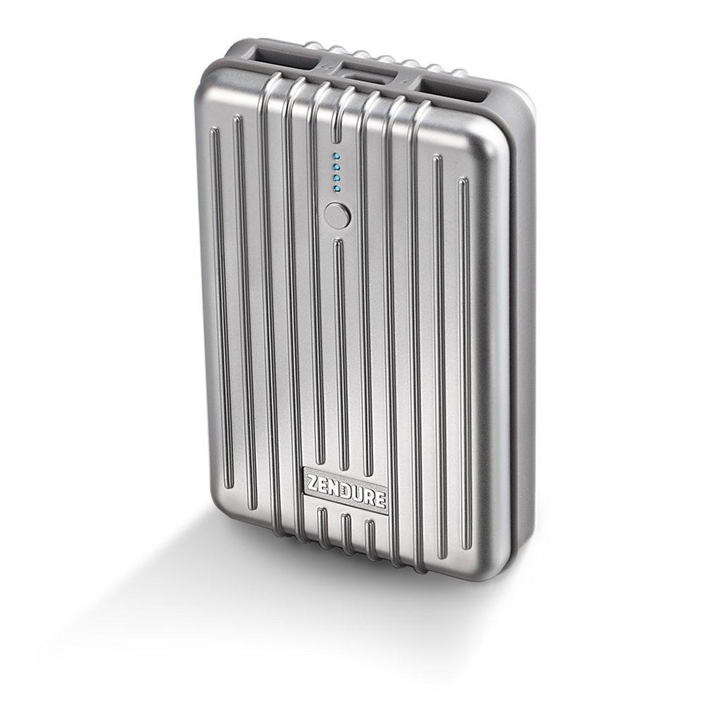 بطارية الشحن الخارجية زندور اي ٣ بقوة ١٠,٠٠٠ ملي أمبير – فضي
