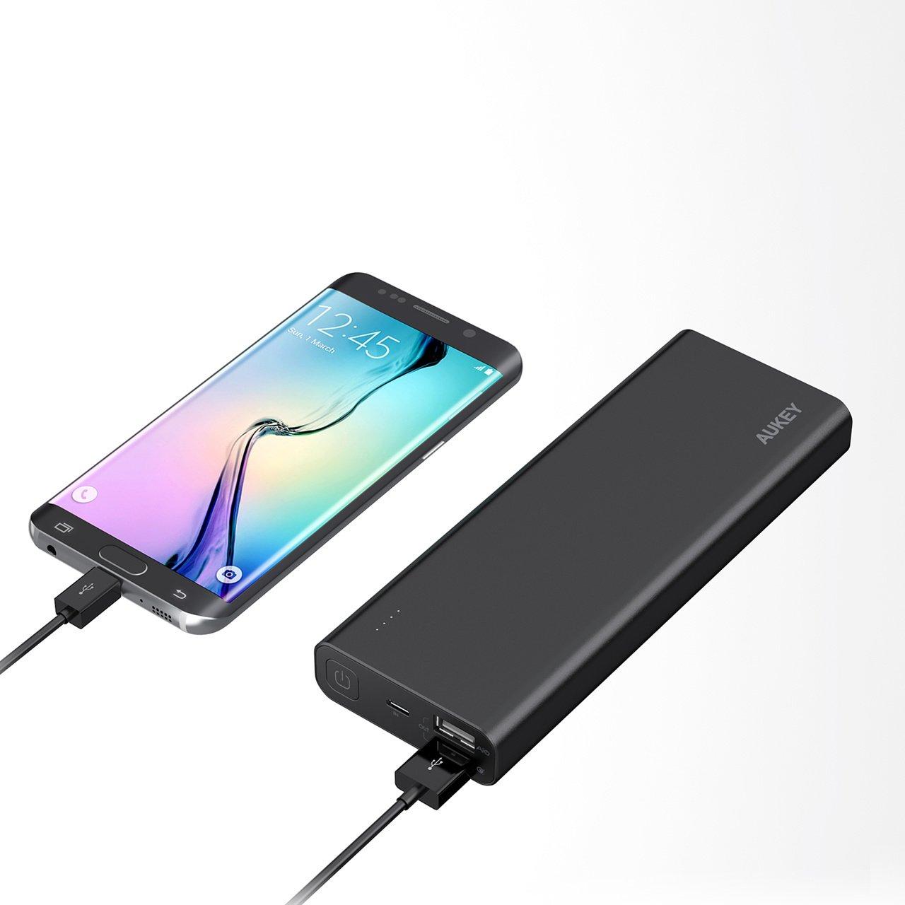AUKEY 20100mAh Quick Charge 3.0 Power Bank Black Price in Kuwait Xcite