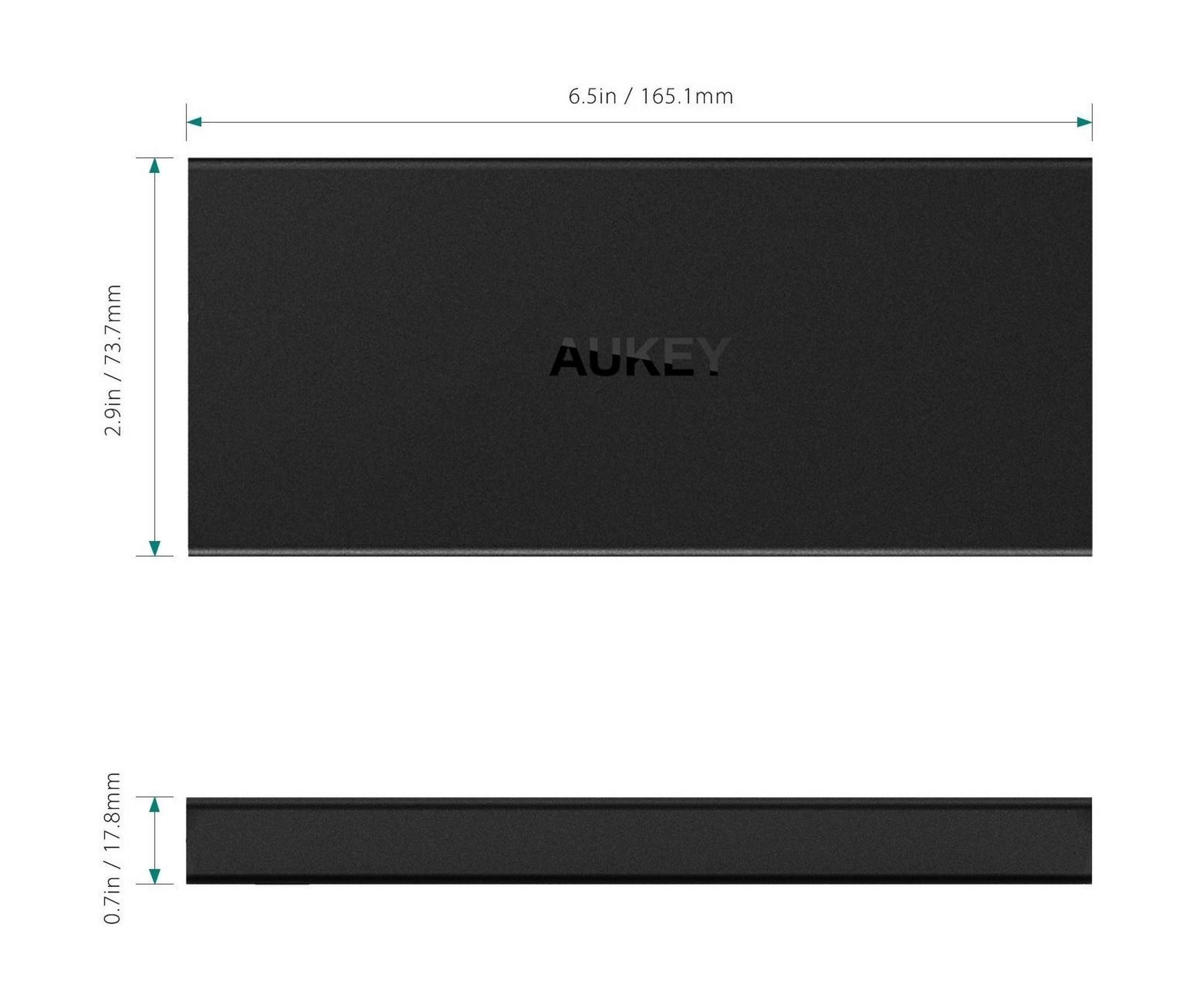 Aukey 16000mAh Quick Charge 3.0 Power Bank – Black