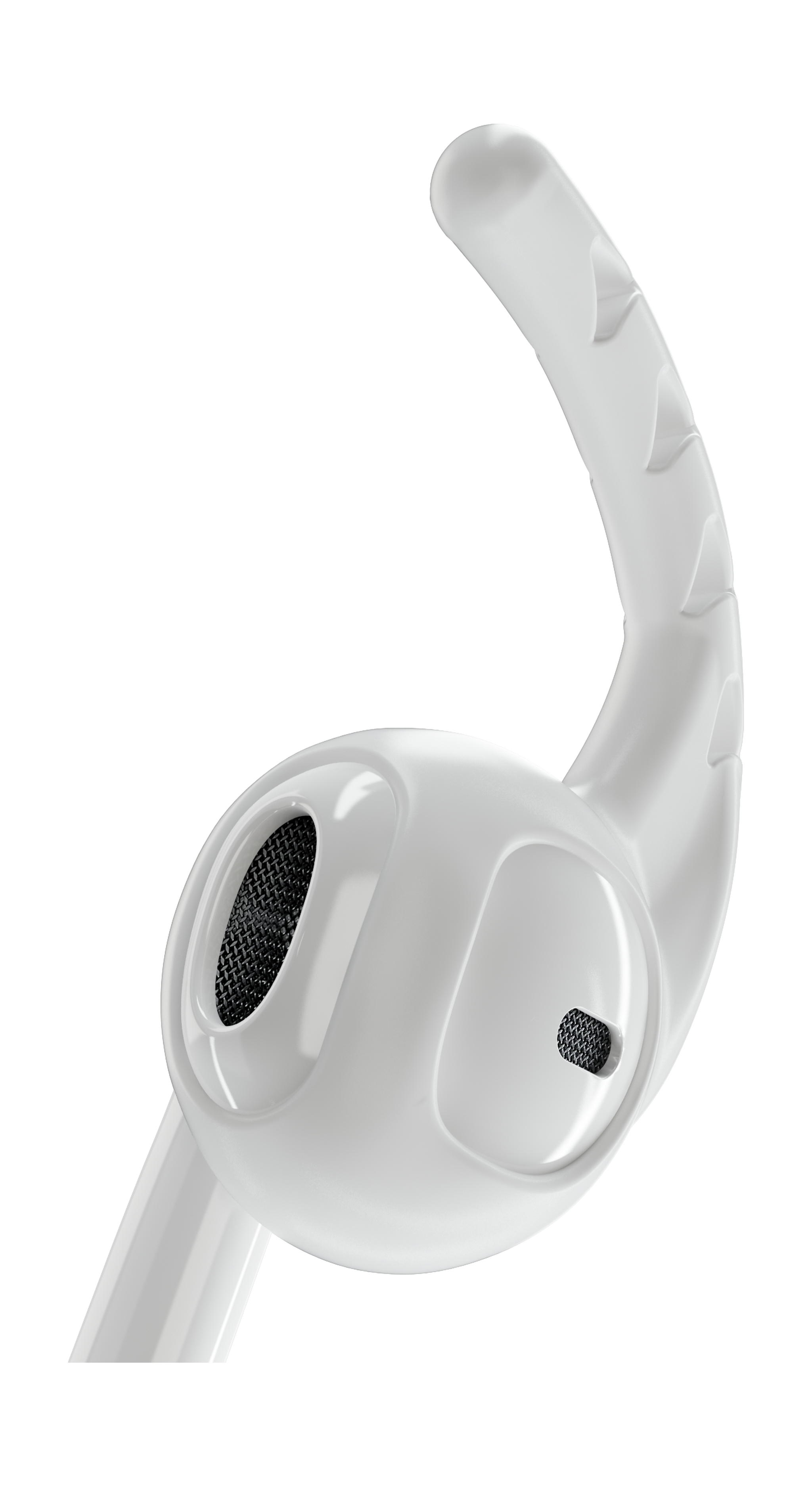 مرفقات إيرهوكس لتثبيت سماعة الأذن من السيليكون - أبيض