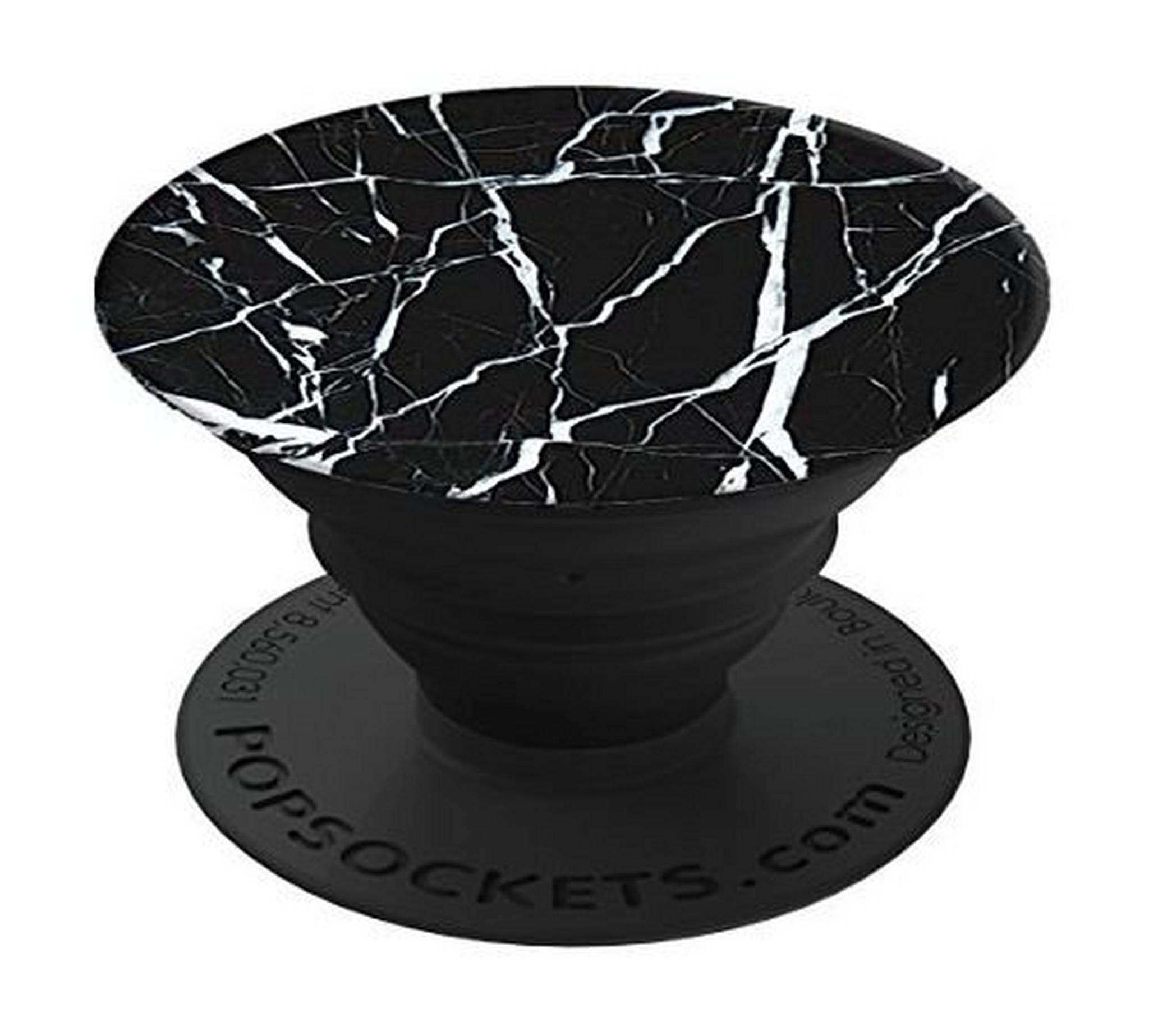Popsockets Phone Stand and Grip Marble Black