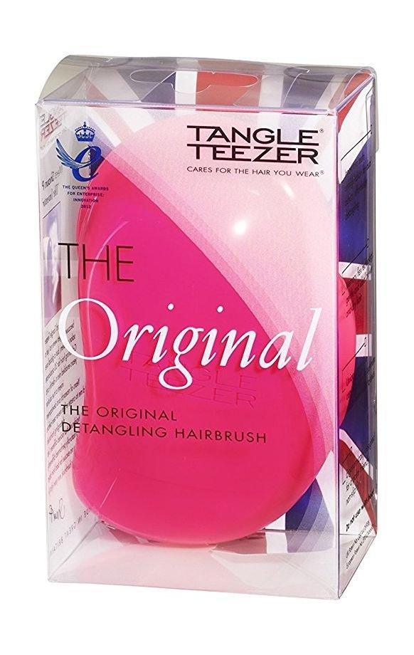 فرشاة الشعر الأصلية تانجل تيزر لفك تشابك الشعر – وردي
