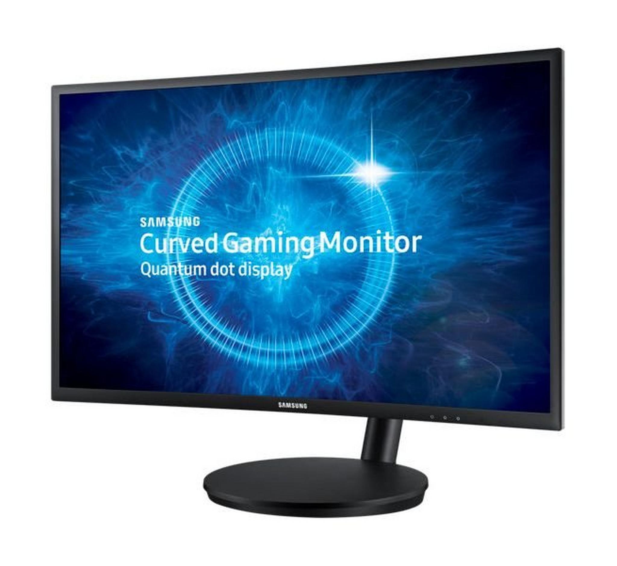 Samsung 27-inch LED Curved Full HD Gaming Monitor (LC27FG70FQMXUE) - Dark Blue & Black
