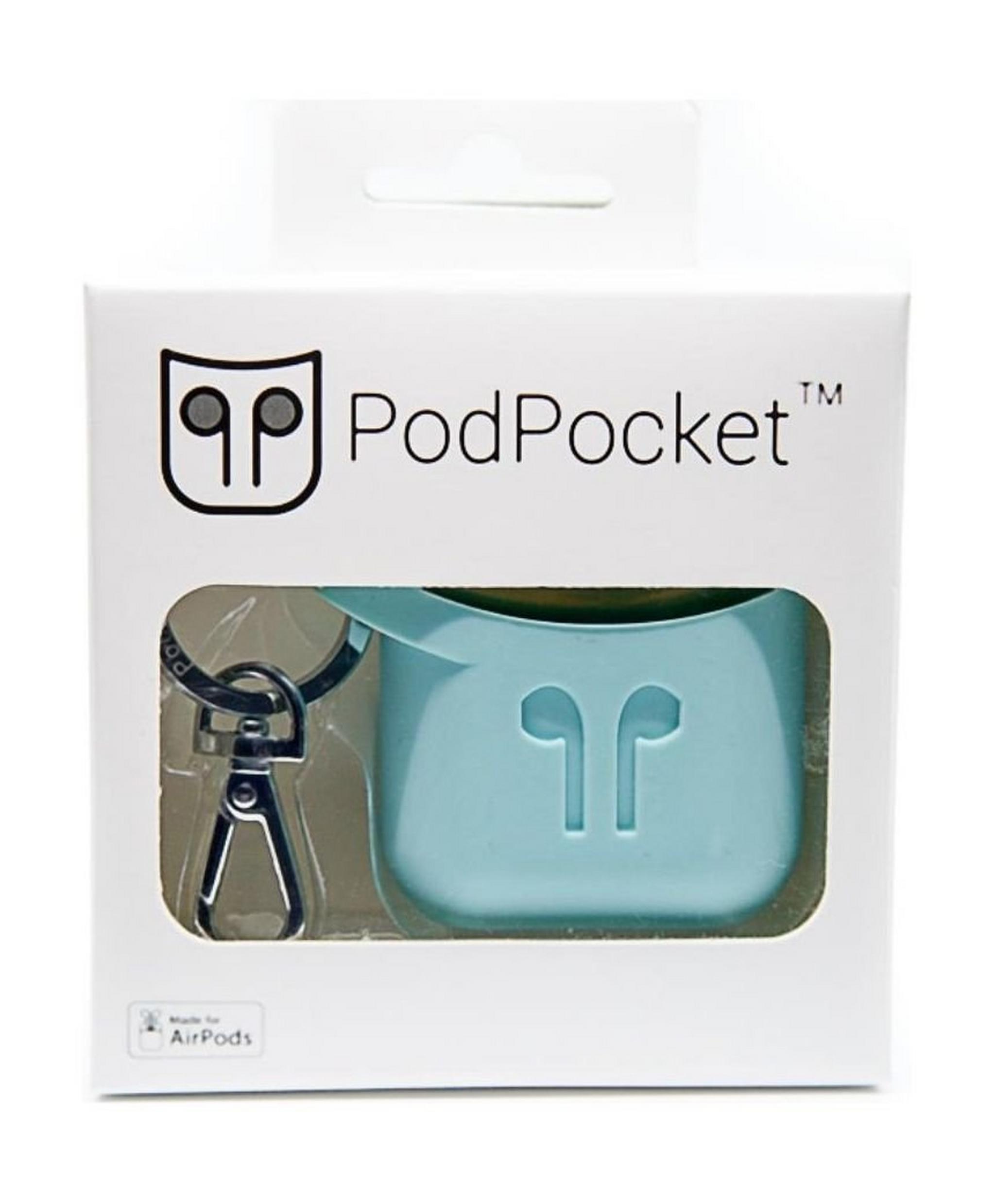 Podpockets AirPod Protection Case - Aqua Blue
