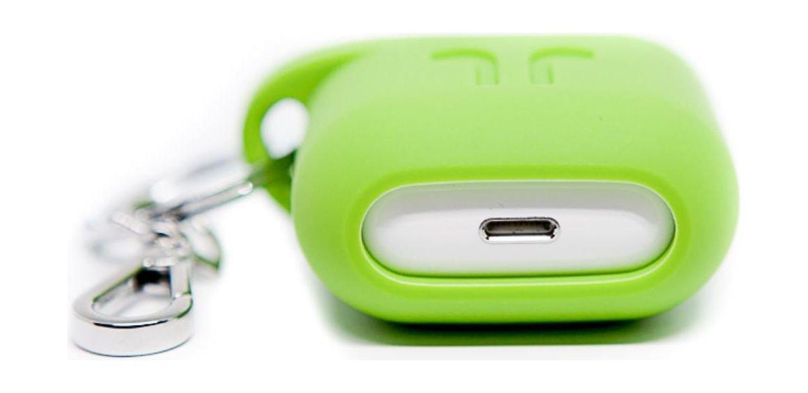 حقيبة الحماية بود بوكيت لسماعة أبل اللاسلكية مع حلقة ومشبك ستانليس ستيل -  أخضر