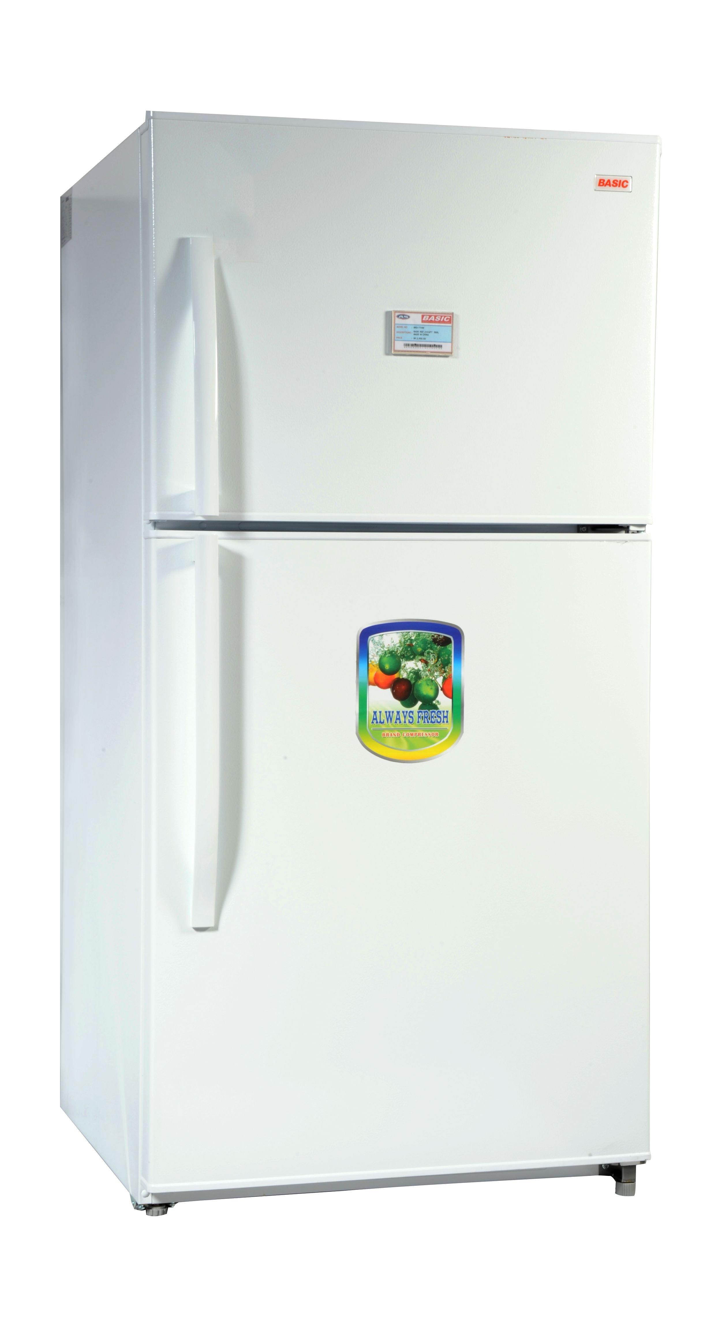 Basic 21.01 Cft Top Mount Refrigerator (BRD774W) White Price in Kuwait