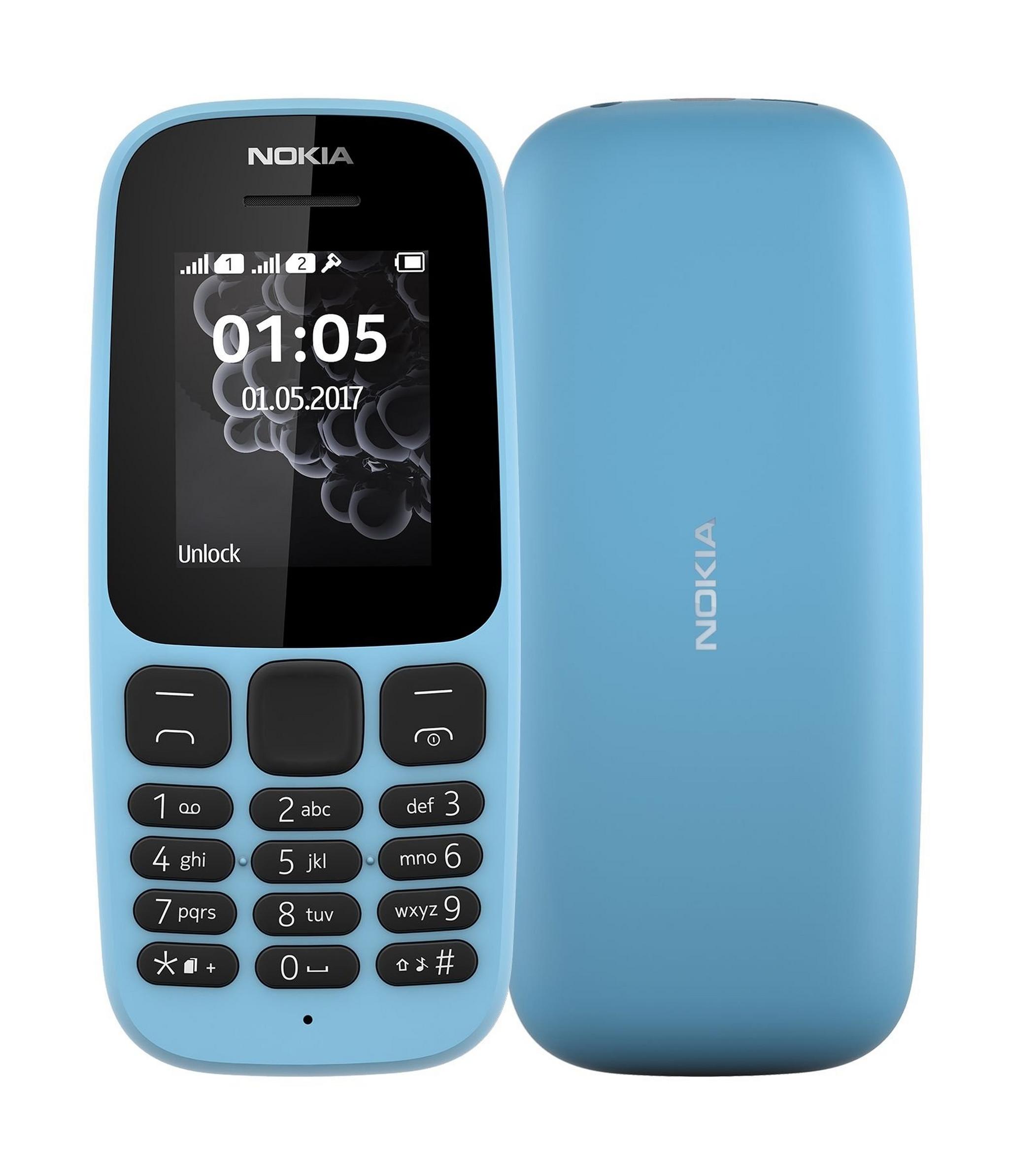 Nokia 105 4MB Dual Sim 1.8-inch Smartphone (DS TA-1034) – Blue