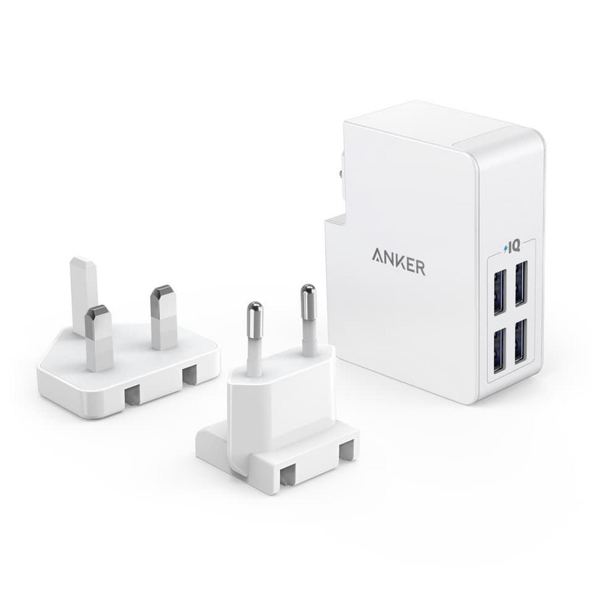 Anker PowerPort 4 Ports Wall Charger - White