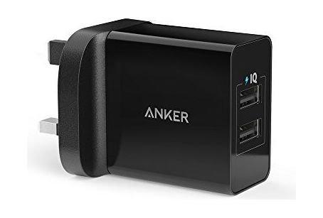Buy Anker powerport 2 ports wall charger - black in Kuwait