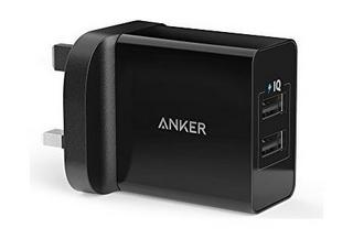 Buy Anker powerport 2 ports wall charger - black in Saudi Arabia