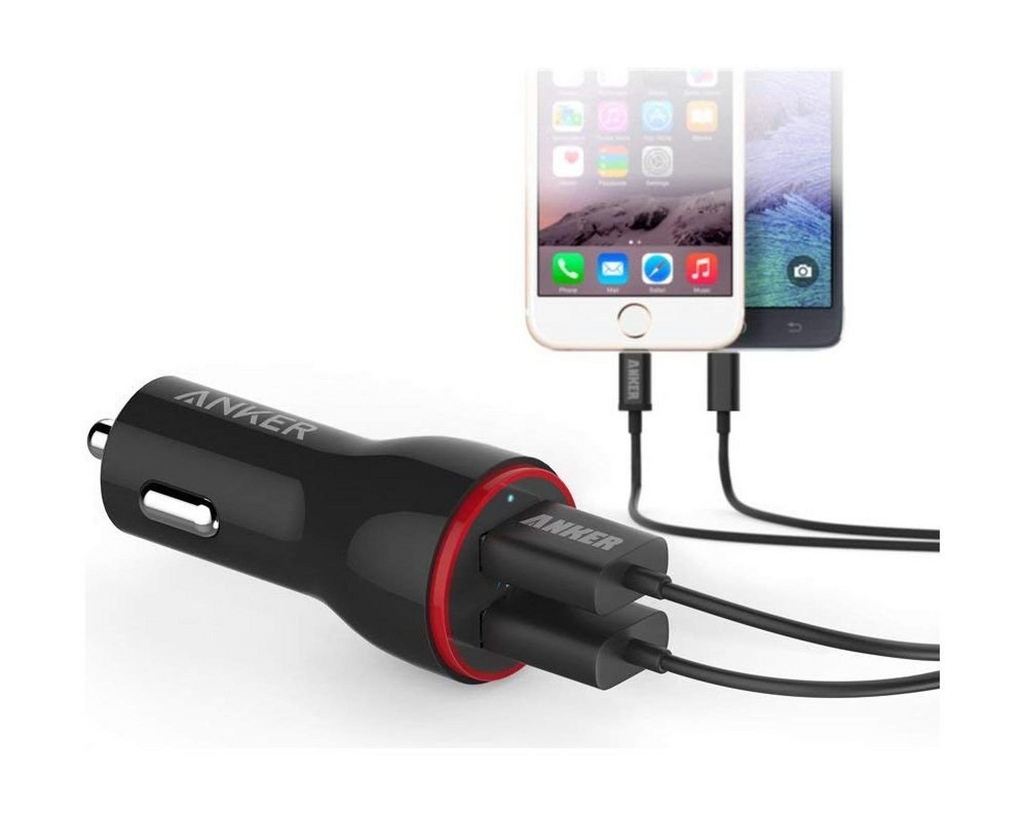 Anker PowerDrive 2 Dual Port Car Charger (A2310H11) - Black