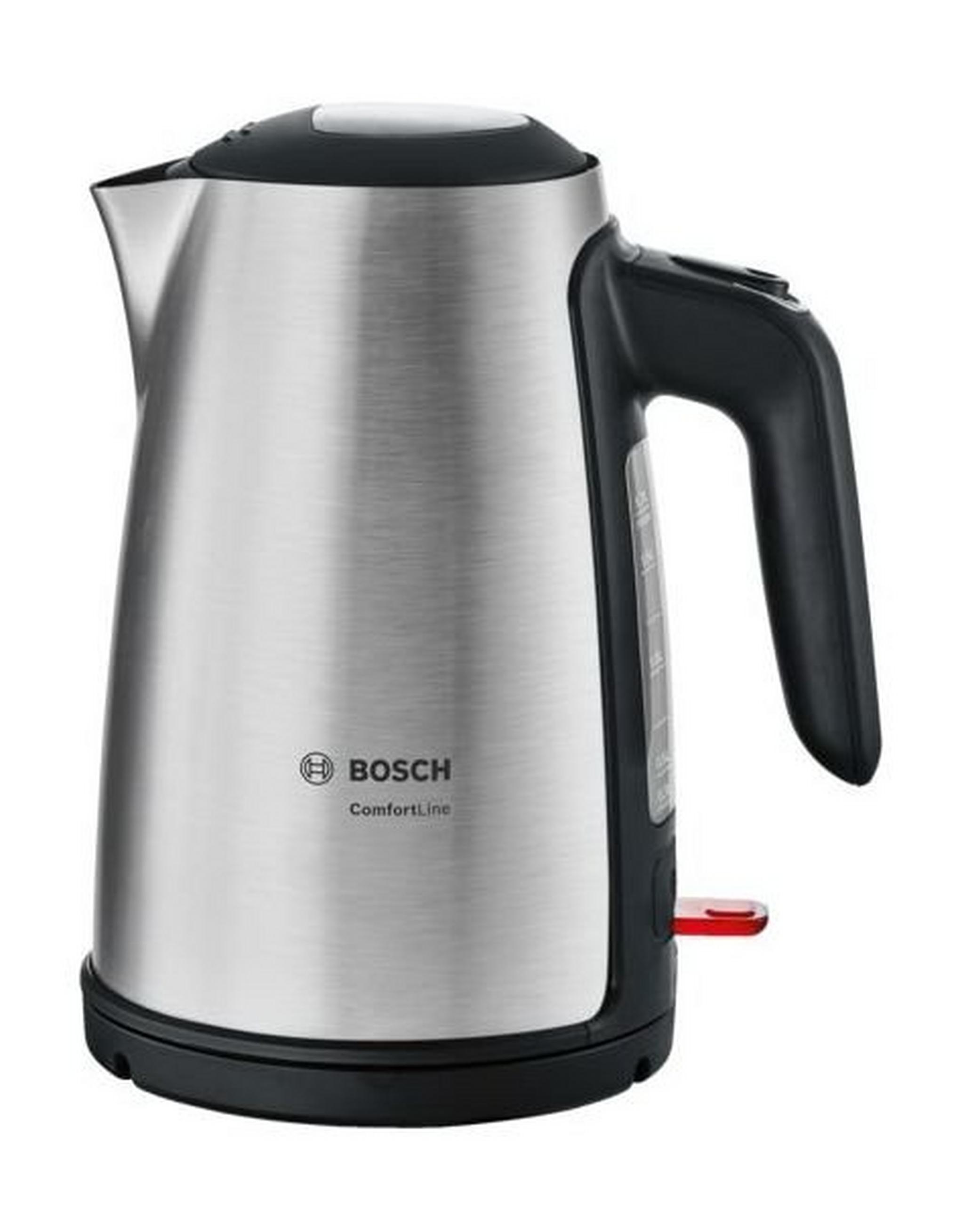 Bosch 2600-3100W 1.7L Stainless Steel Body Kettle (TWK6A833GB)