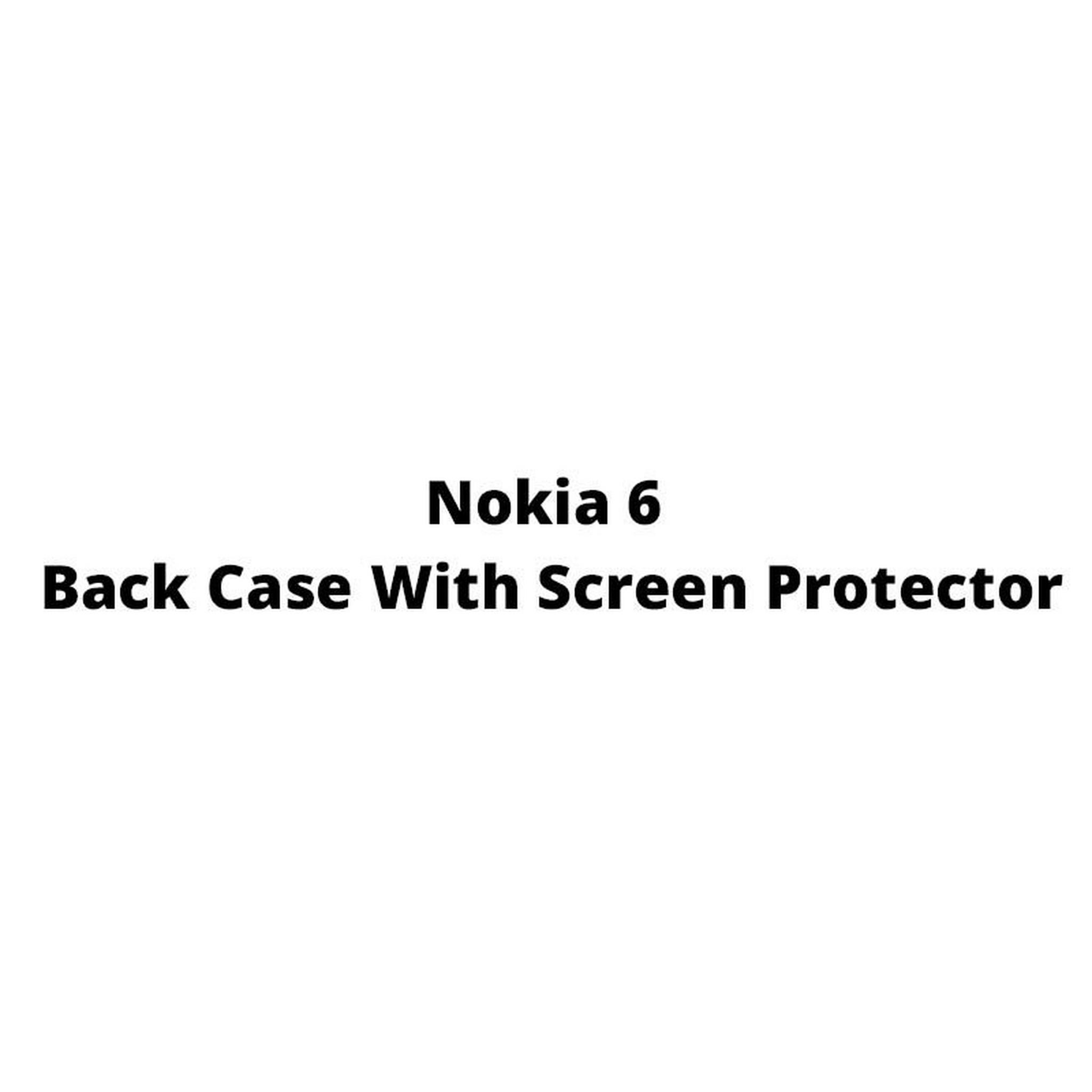 Nokia 6 Back Case With Screen Protector