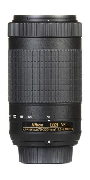 عدسة نيكون إيه إف-بي دي إكس نيكور ٧٠ - ٣٠٠ ملم وفتحة عدسة إف/٤,٥ - ٦,٣ جي  إي دي   في آر - أسود