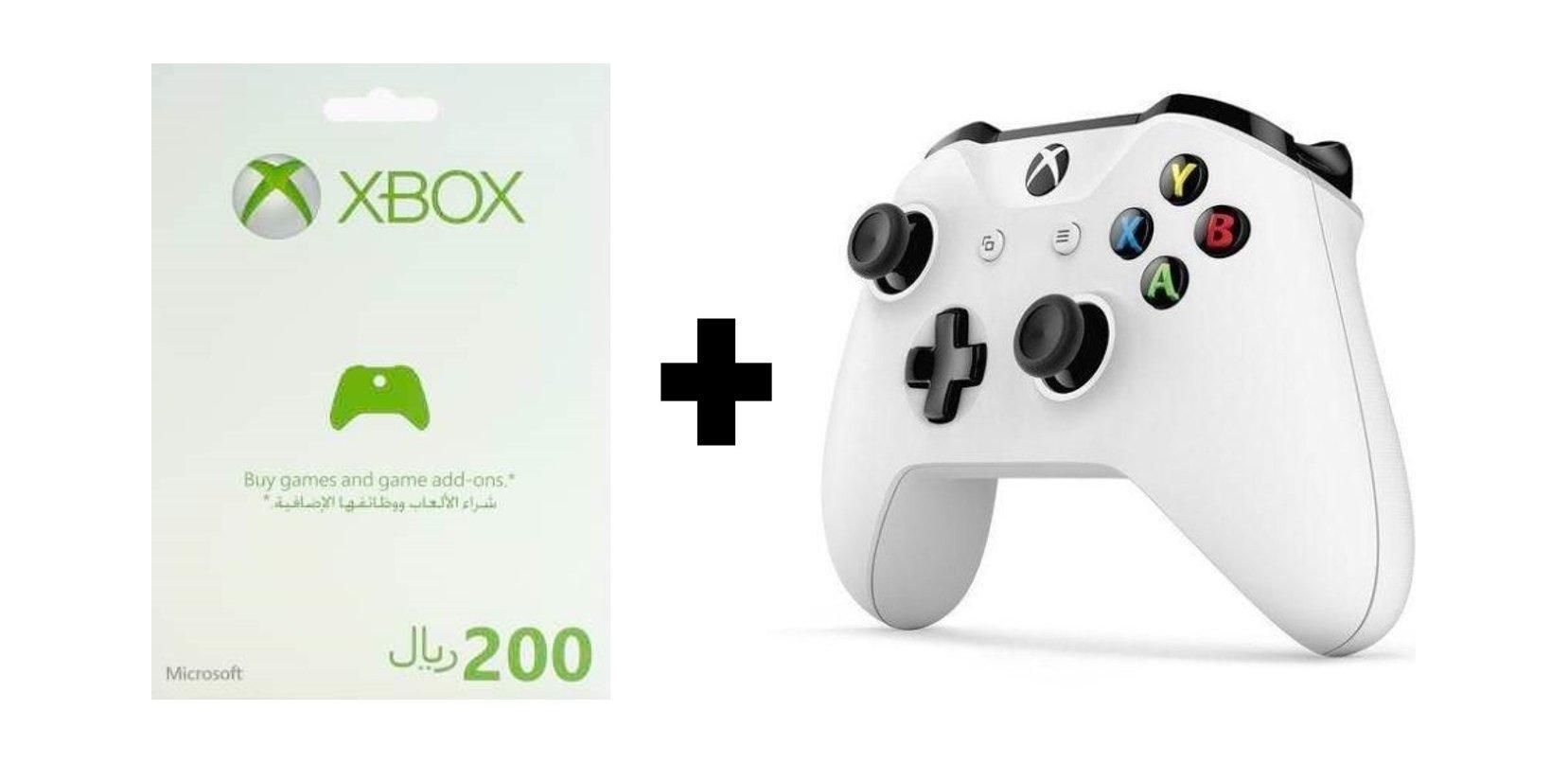 Xbox Wireless Controller + Xbox Live Card - 200 Sar