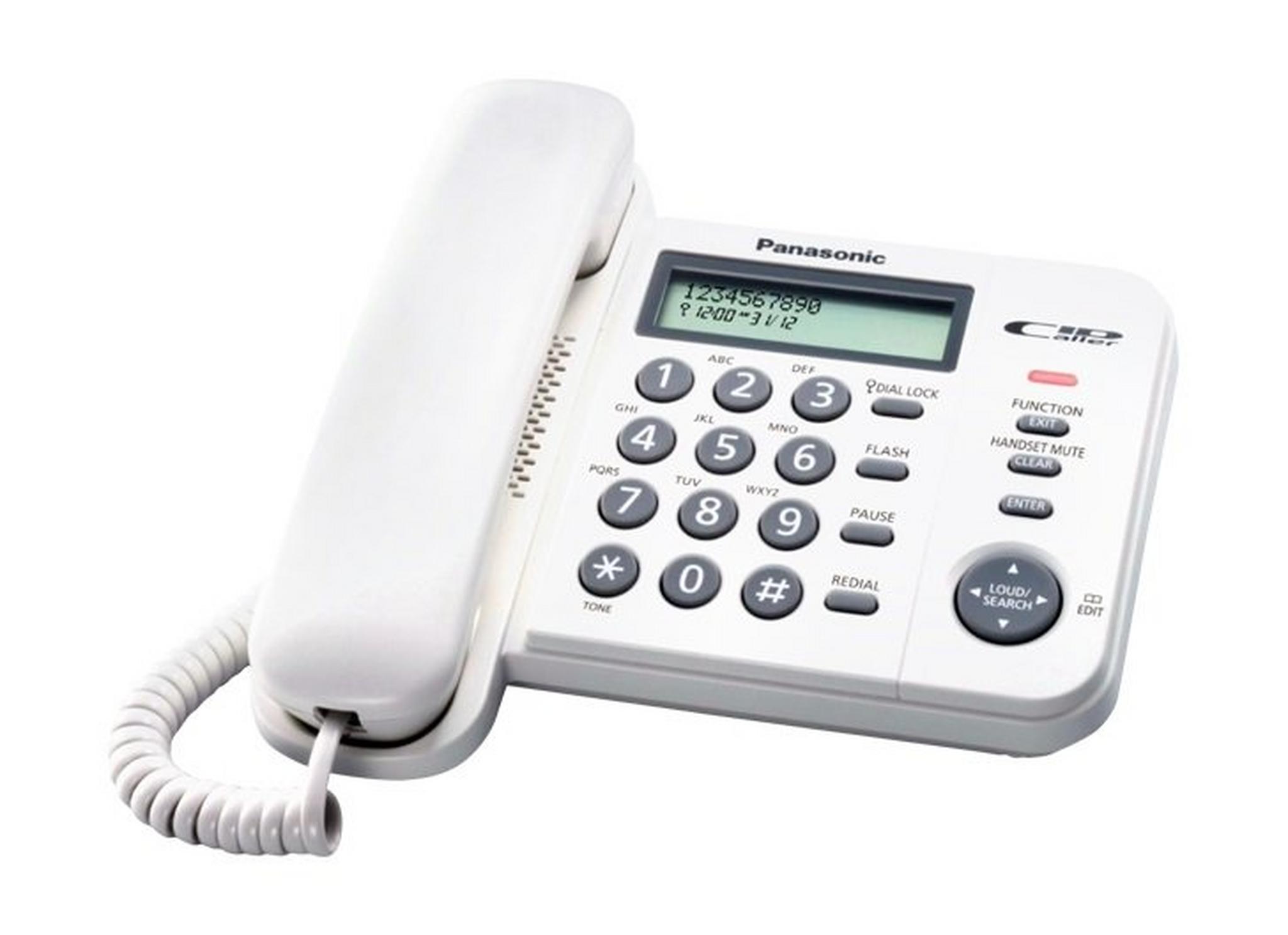 Panasonic Corded Telephone (KX-TS560FXW)-White
