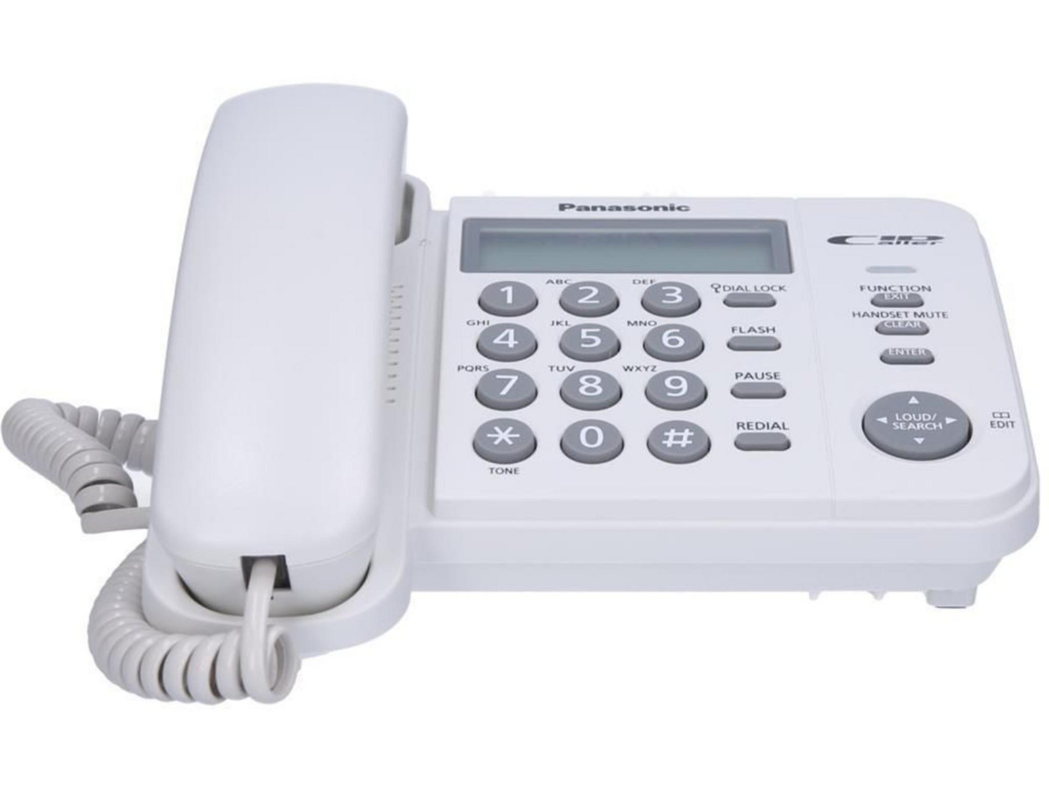Panasonic Corded Telephone (KX-TS560FXW)-White