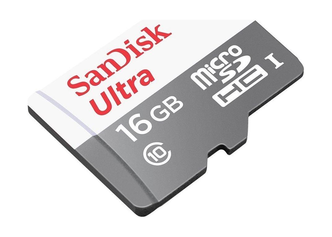 SanDisk Ultra UHS-I 16GB MicroSD 80Mb/s Class 10 Card