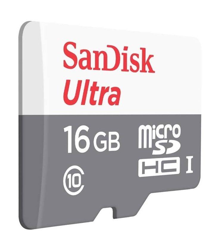 SanDisk Ultra UHS-I 16GB MicroSD 80Mb/s Class 10 Card