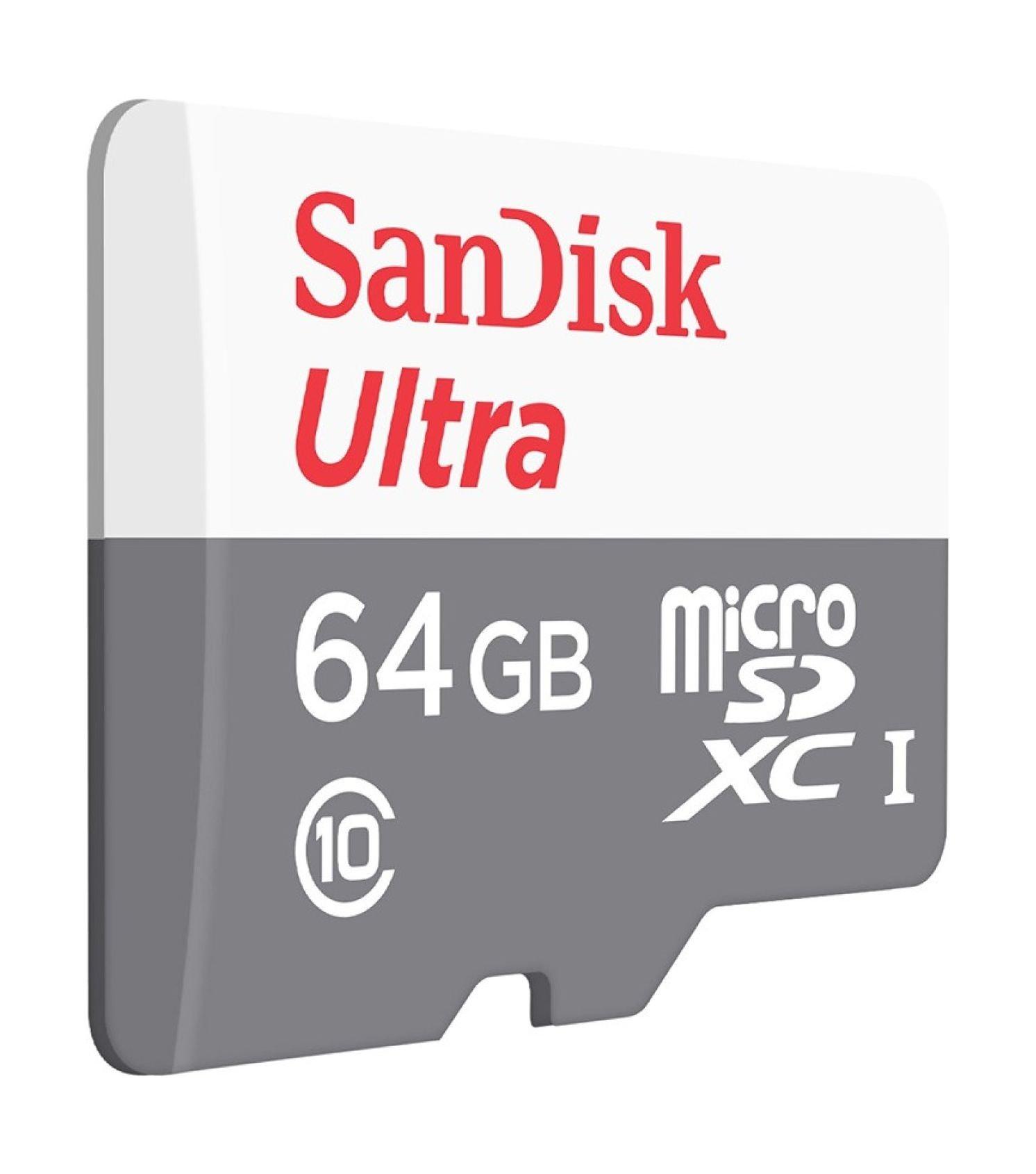 SanDisk Ultra UHS-I 64GB MicroSD 80Mb/s Class 10 Card