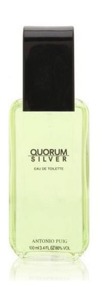 Buy Quorum silver 100ml mens perfume eau de toilette in Kuwait