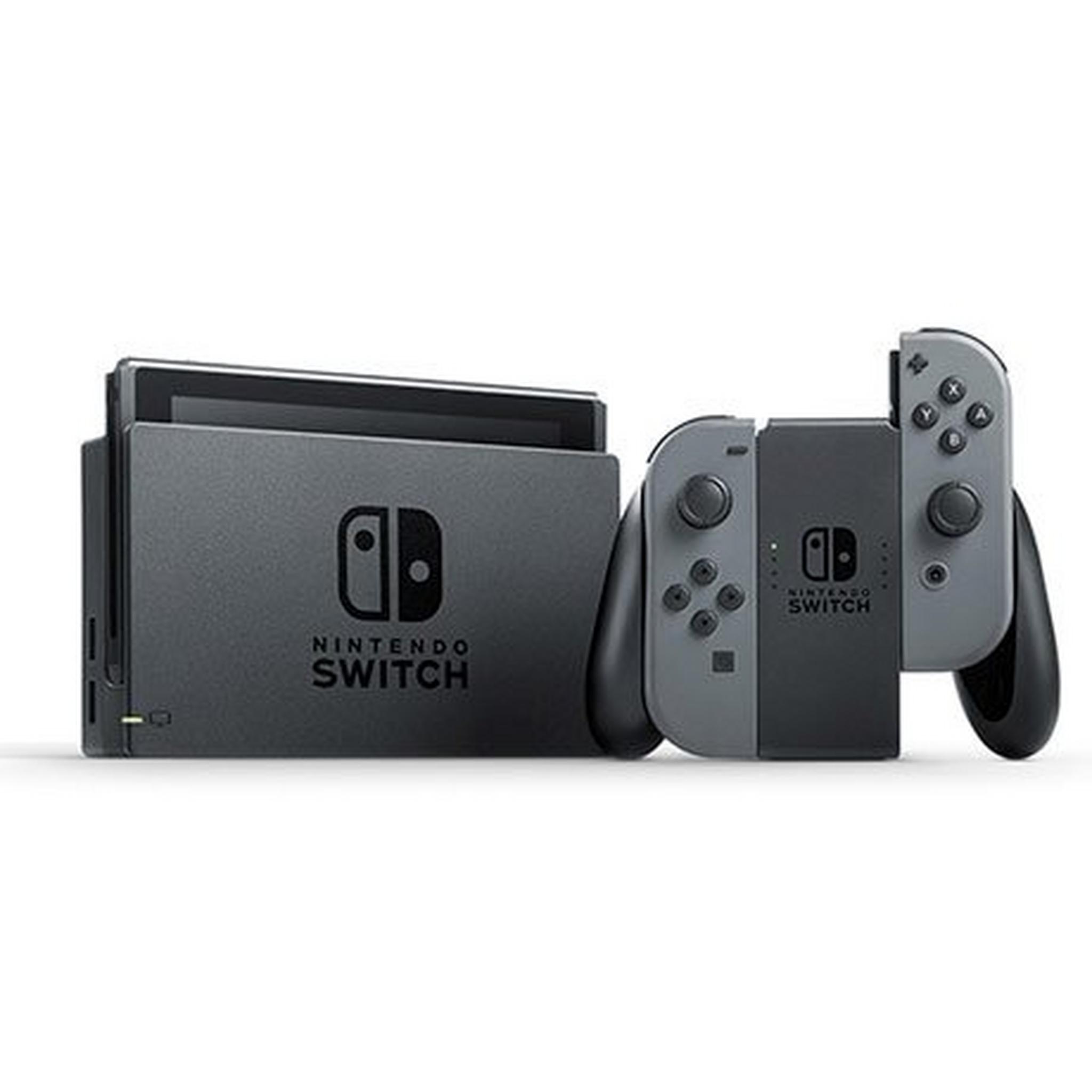 Nintendo Switch Portable Gaming System Grey + Traveler Protection Pack + Stand