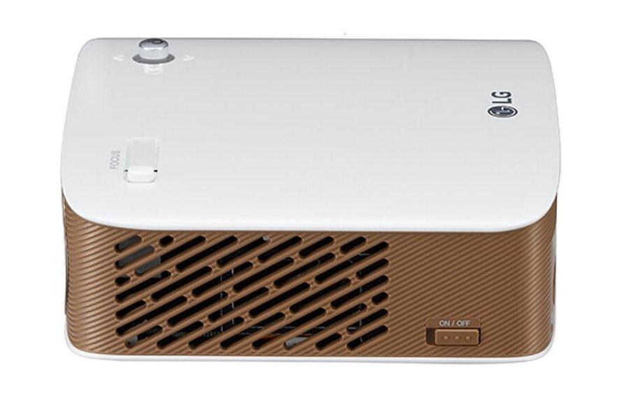 بروجيكتور إل جي - ١٣٠ شمعة - بخاصية عرض الشاشة - إل إي دي (PH150G) - أبيض