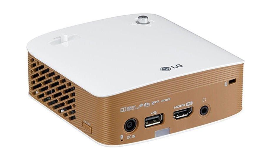 بروجيكتور إل جي - ١٣٠ شمعة - بخاصية عرض الشاشة - إل إي دي (PH150G) - أبيض